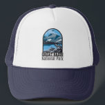 Casquette Parc national du Grand Bassin Nevada Vintage<br><div class="desc">Grande conception vectorielle du bassin. Le parc se trouve dans le désert du Grand Bassin et abrite la plupart des montagnes du Serpent du Sud.</div>
