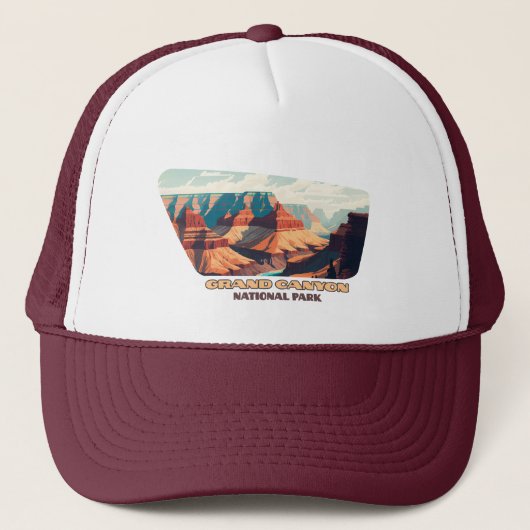 Casquette Parc national du Grand Canyon Arizona Retro (Devant)
