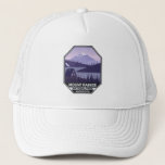Casquette Parc national du Mont Rainier Washington Cabine Re<br><div class="desc">Conception de l'illustration vectorielle de Mount Rainier. Le parc est entouré de vallées,  de cascades et de prairies subalpines.</div>