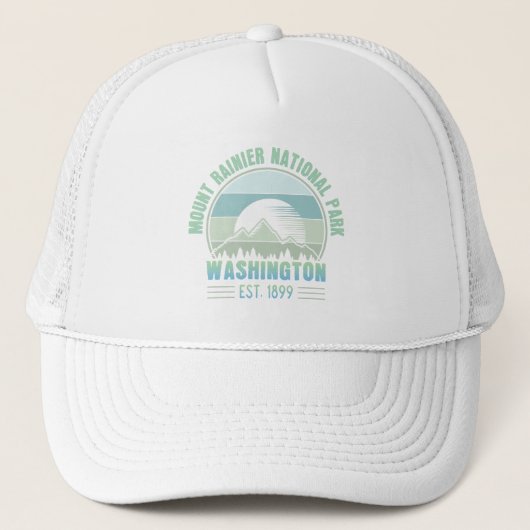 Casquette Parc national du Mont Rainier Washington USA Retro (Devant)
