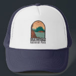 Casquette Parc national Isle Royale Michigan Vintage<br><div class="desc">Illustration vectorielle Isle Royale dans un design de fenêtre. Le parc se compose de l'île Royale et de centaines d'îles adjacentes,  ainsi que des eaux environnantes du lac Supérieur,  dans l'État du Michigan.</div>