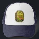 Casquette Parc national olympique Hoh Rainforest Washington<br><div class="desc">Design vectoriel olympique. Le parc s'étend sur plusieurs écosystèmes différents,  des sommets dramatiques des montagnes olympiques aux forêts anciennes.</div>
