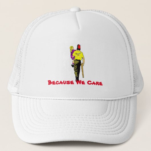 Casquette Parce que nous nous soucions (Devant)