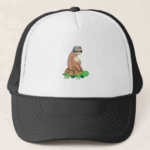 Casquette Paresseux à Cheval sur une Tortue - Cadeau T-Shirt