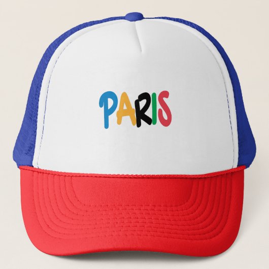 Casquette Paris jeux anneaux personnalisés (Devant)