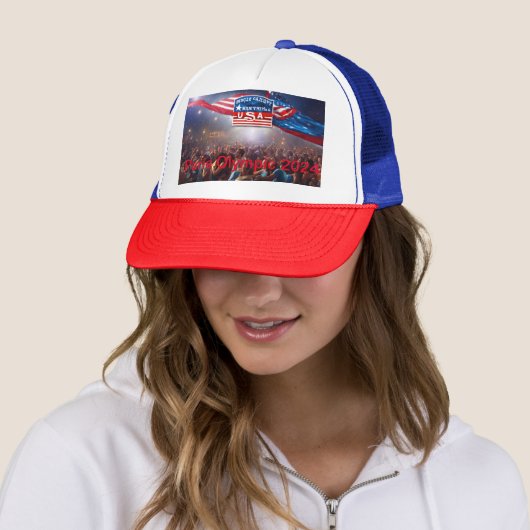 Casquette Paris Olympique 2024 USA (En situation)