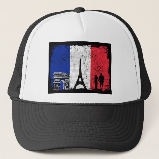Casquette Paris ville de l'amour (Devant)