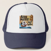 Casquette Parlez comme une fête de pirates (Devant)