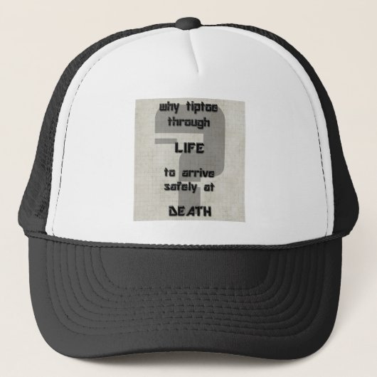 Casquette parole de chanson pourquoi marcher sur la pointe d (Devant)