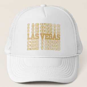 Casquette Parties scintillant d'or Las Vegas