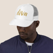 Casquette Parties scintillant moderne Diva Conception de tex (En situation)