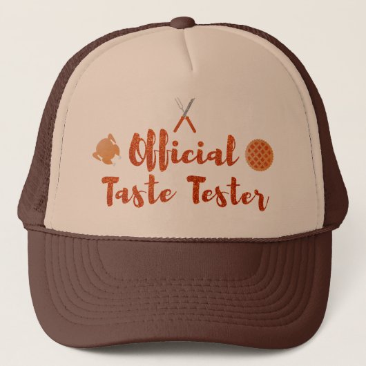 Casquette Parties scintillant officielle Taste Tester Thanks (Devant)