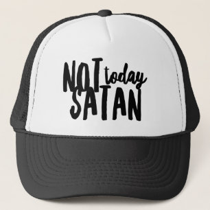 Casquette Pas aujourd'hui Satan Trucker Chapeau