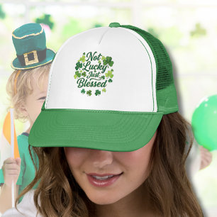 Casquette Pas chanceux, juste bénie Saint-Patrick catholique