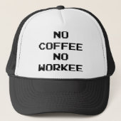 Casquette Pas de café ni de travail (Devant)