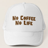 Casquette Pas de café Pas de vie (Devant)
