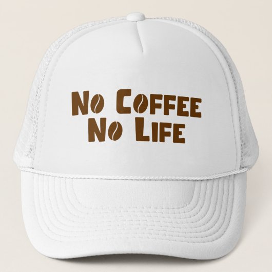 Casquette Pas de café Pas de vie (Devant)