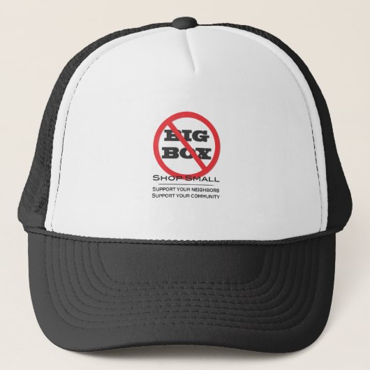 Casquette Pas de grandes boîtes ! (Devant)