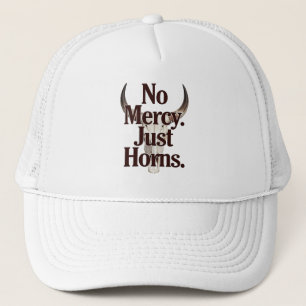 Casquette Pas de miséricorde, juste des cornes Crâne de long