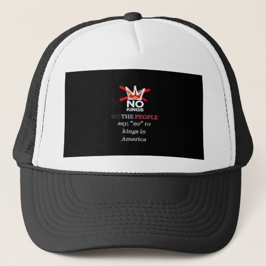 Casquette Pas de rois Nous le Peuple Style Classique Liberté (Devant)