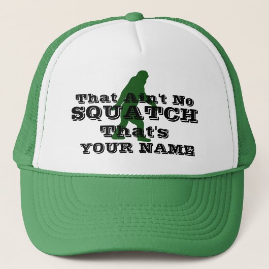 Casquette Pas de squatch personnalisé (Devant)