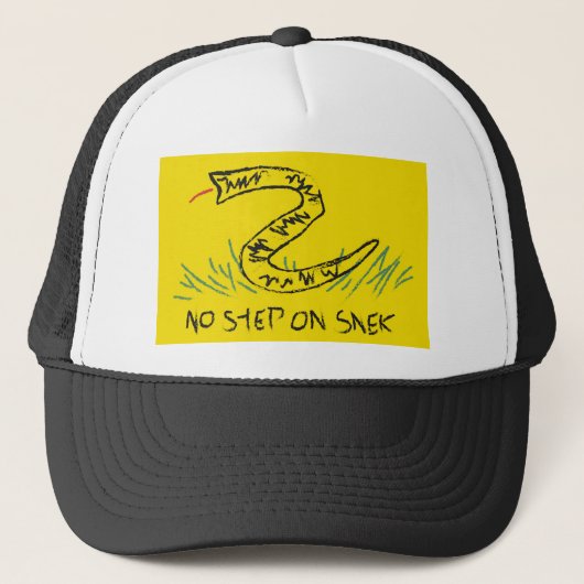 Casquette Pas d'étape sur le drapeau de Snek Gadsden (Devant)