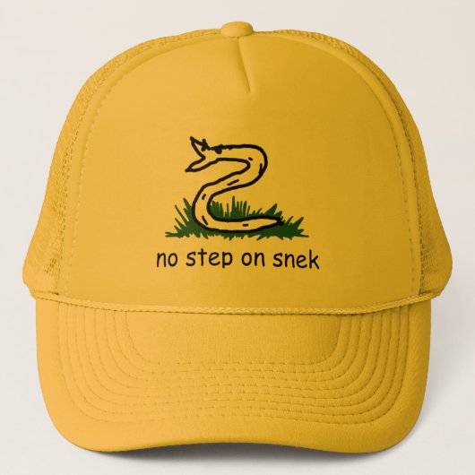 Casquette Pas d'étape sur le T-shirt Snek (Devant)