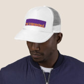 Casquette Pas Intéressé. Texte orange (En situation)