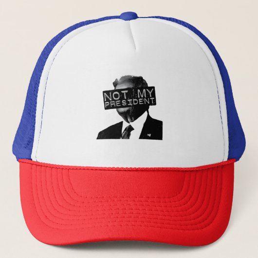 Casquette Pas mon président libéral anti-Trump (Devant)