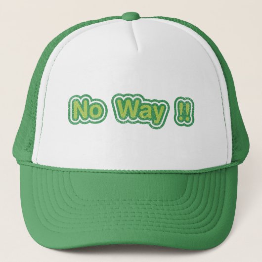 Casquette Pas question (Devant)