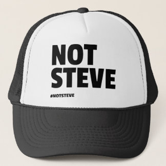 Casquette Pas Steve (texte noir)