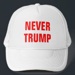 Casquette PAS TRUMP JAMAIS pour le président 2016<br><div class="desc">N'ont pas composé votre esprit jusqu'à présent mais êtes-vous 100% sûr vous ne votez-vous pas pour que Donald Trump soit-il président en 2016 ? Faites les personnes savoir avec ce casquette. Inclut le rouge "pas trump jamais" le texte. Veuillez nous contacter si vous voudriez quelque chose spécial conçue juste pour...</div>