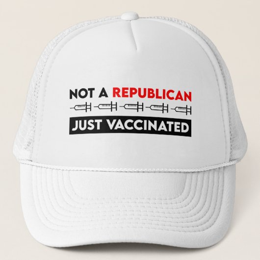 Casquette Pas Un Républicain Juste Vacciné (Devant)