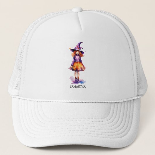 Casquette Pastel Cute Witch Girl - Halloween esthétique (2) (Devant)