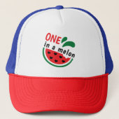 Casquette Pastèque de coeur ONE dans un Melon (Devant)