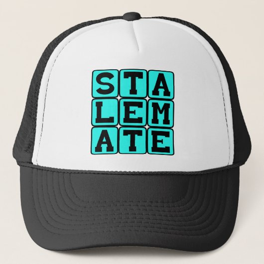 Casquette Pat, Blocage Concurrentiel aux Échecs (Devant)