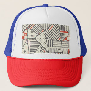 Casquette Patchwork rétro : Conception géométrique Abstraite