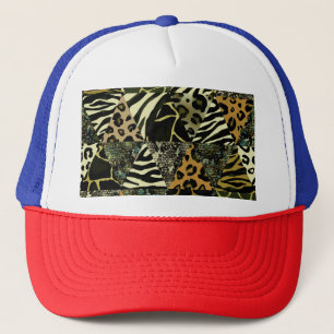 Casquette Patchwork Safari : Poster de animal aquarelle.