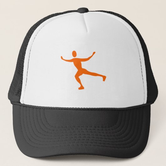 Casquette Patinage sur glace - Orange (Devant)