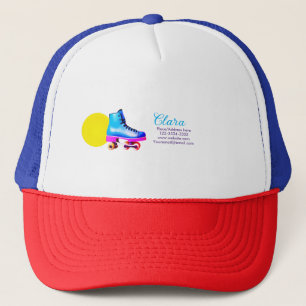 Casquette Patineur à roulettes ajoutez votre nom texte lieu
