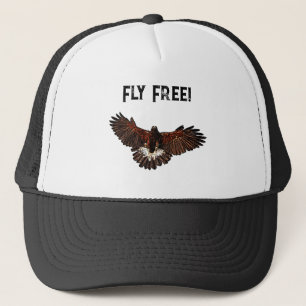 Casquette Patriotic Bald Eagle USA Flying Free Nature Art