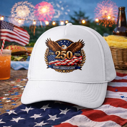 Casquette Patriotic Bronze 250th Anniversary Emblem