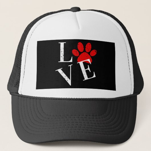 CASQUETTE PATTE DE CHIEN D'AMOUR TENDANCE   (Devant)