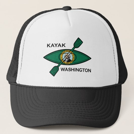 Casquette Pavillon d'État de Kayak Washington (Devant)