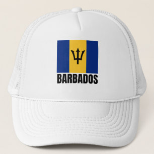 Casquette Pays Drapeau Barbade Bleu Bleu Bleu Île Jaune