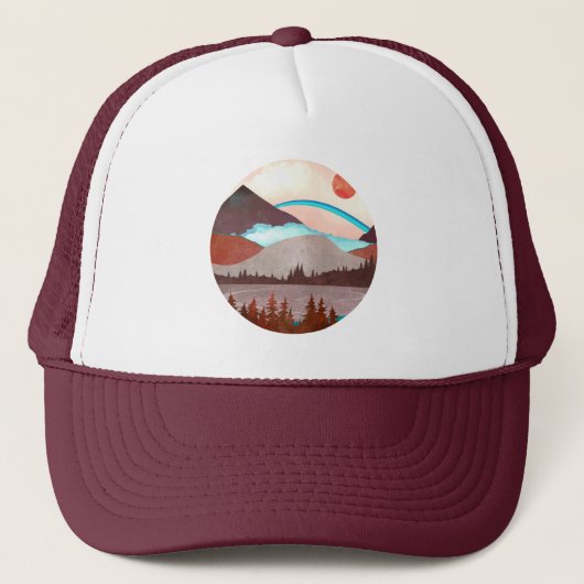 Casquette Paysage Blue Rainbow (Devant)