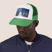 Casquette Paysage d'hiver de Noël (En situation)