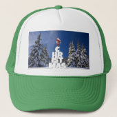 Casquette Paysage d'hiver de Noël (Devant)