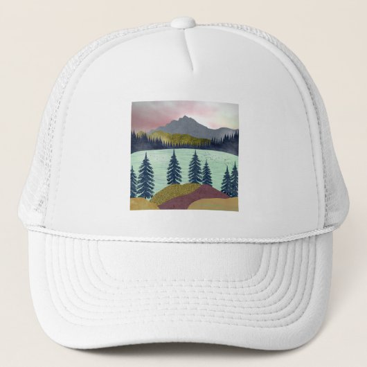 Casquette Paysage du lac Red Sky (Devant)