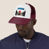 Casquette Paysage Naturel de la Feuille d'Érable Canadienne (En situation)